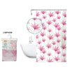 Tenda Doccia Antimuffa Impermeabile 180x200 Cm Con Anelli Bagno Fiori Rosa 59803