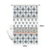 Tenda Doccia Antimuffa Impermeabile 240 X 200cm Con Anelli Bagno Maioliche 59520