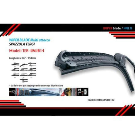 Tergicristallo Spazzola Multiattacco Auto Universale 26?/650mm Ter-unv014 Maxtech