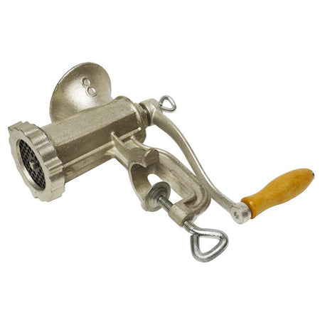 Tritacarne manuale da tavolo "Reber" con morsetto regolabile e manovella in ghisa Casa e cucina/Elettrodomestici per la cucina/Elettrodomestici speciali/Tritacarne La Zappa - Altamura, Commerciovirtuoso.it