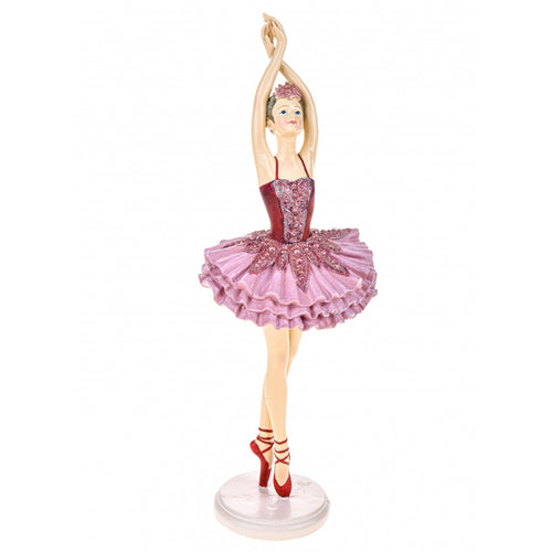 Statuetta Clara Ballerina dello schiaccianoci sulle punte Rosa in poli-resina Storia Dino Bianchi Casa e cucina/Decorazioni per interni/Addobbi e decorazioni per ricorrenze/Decorazioni natalizie/Schiaccianoci MagiediNatale.it - Altamura, Commerciovirtuoso.it