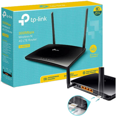 Tp-link Tl-mr6400 Router Wireless 4g Lte Wi-fi N300 Con Sim Scheda Dati Modem
