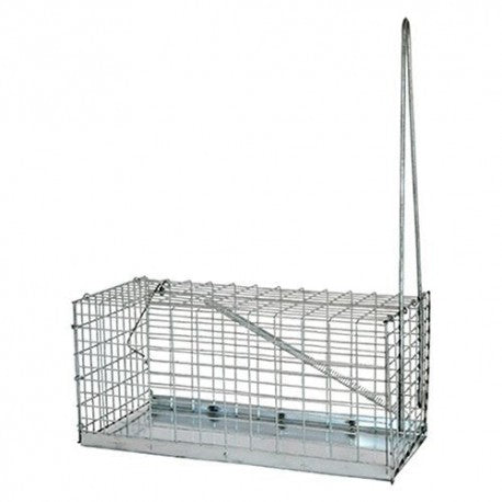Trappola per topi e ratti gabbia a molla in acciaio zincato da interno ed  esterno 