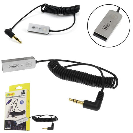 Trasmettitore Audio Wireless Bluetooth Plug & Play Con Usb Jack Da 3,5 Mm Q-h10