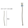 Tubo Flessibile Flessibili Rubinetto Miscelatore Acqua 50 Cm F 3/8 X M1/2 69401