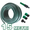Tubo Per Irrigazione Da Giardino Lungo 15 Metri Con 4 Accessori Da 1/2 Verde