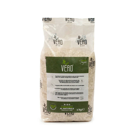 Riso carnaroli al naturale REGULAR | 3 pacchi da 1 kg - cremoso e consistente, l'icona del riso italiano. invecchiato 1 anno, packaging sviluppato con materiali compostabili.