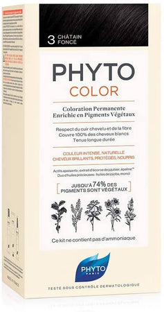 Phyto Phytocolor 3 Castano Scuro Colorazione Permanente senza Ammoniaca, 100 % Copertura Capelli Bianchi Bellezza/Cura dei capelli/Colore/Colore permanente Farmawing.it - Cenate Sotto, Commerciovirtuoso.it