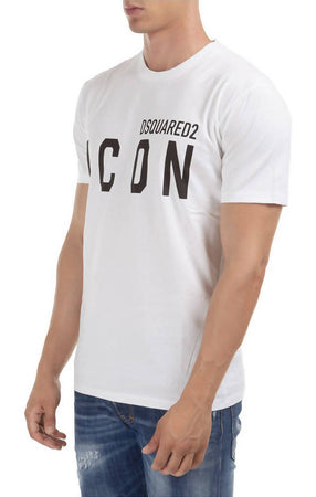 Dsquared2 T-Shirt Uomo Girocollo Icon 100% Cotone Maglia Maniche Corte Maxi Logo Fashion T-Shirt in Jersey Di Cotone Moda/Uomo/Abbigliamento/T-shirt polo e camicie/T-shirt Euforia - Bronte, Commerciovirtuoso.it