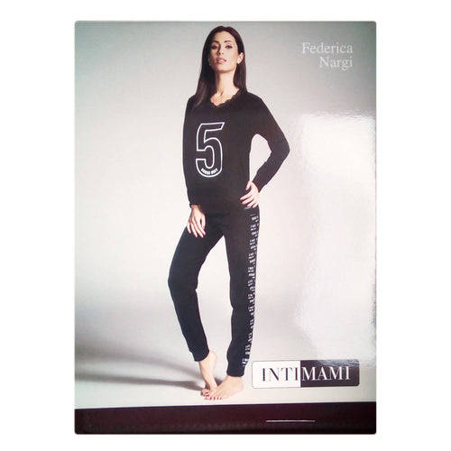 Pigiama Donna Due Pezzi Intimami Nero Con Stampa 100% Cotone Estivo Maglia Manica Lunga E Pantalone Lungo Art.Id 027pgl Moda/Donna/Abbigliamento/Abbigliamento da notte lingerie e intimo/Pigiami e camicie da notte/Pigiami due pezzi L’Orchidea - Siderno, Commerciovirtuoso.it