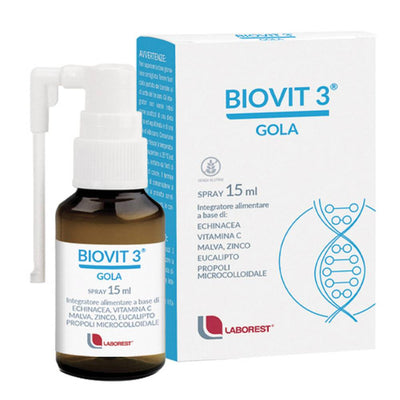 Uriach Italy Srl Biovit 3 Gola 1F 15Ml Spray Salute e cura della persona/Vitamine minerali e integratori/Propoli FarmaFabs - Ercolano, Commerciovirtuoso.it