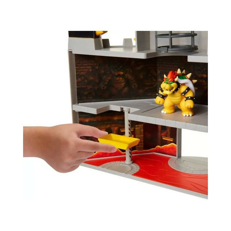 Nintendo Super Mario Playset Castello Di Bowser Deluxe, Con Personaggio Esclusivo Articolato Da 6 Cm, Funzioni Interattive E I Veri Suoni Del Videogioco!