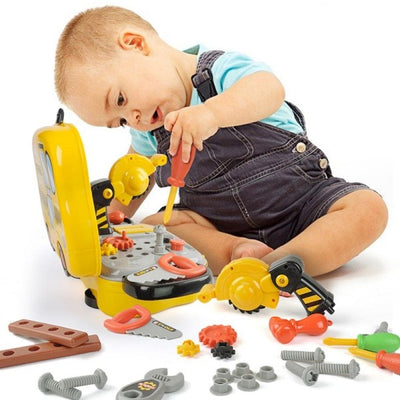 Valigetta Attrezzi Per Bambini Giocattolo Con Accessori Fai Da Te Portatile 31pz