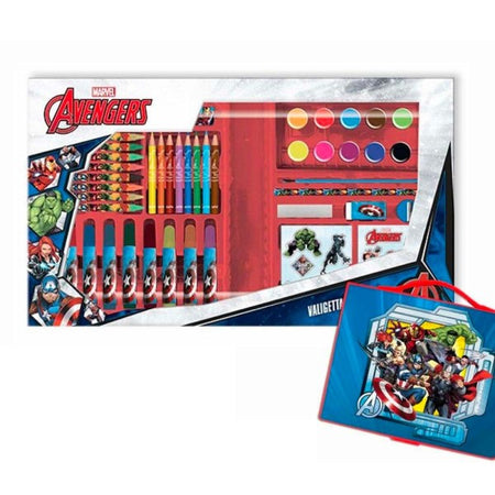 Valigetta Con Colori Degli Avengers Set Per Colorare Gioco Per Bambini 52 Pezzi