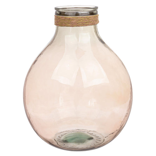 Vaso decorativo Rotang natalizio in vetro Rosa per interno Casa e cucina/Decorazioni per interni/Addobbi e decorazioni per ricorrenze/Decorazioni natalizie/Ghirlande e corone MagiediNatale.it - Altamura, Commerciovirtuoso.it