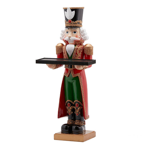 Statuetta decorativa Soldatino con Vassoio decorazione Verde e Rosso per Natale h 90 cm Casa e cucina/Decorazioni per interni/Addobbi e decorazioni per ricorrenze/Decorazioni natalizie/Schiaccianoci MagiediNatale.it - Altamura, Commerciovirtuoso.it