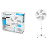 Ventilatore A Piantana 130cm 3 Velocità 45 W 16 Funzione Di Oscillazione Fs40-1