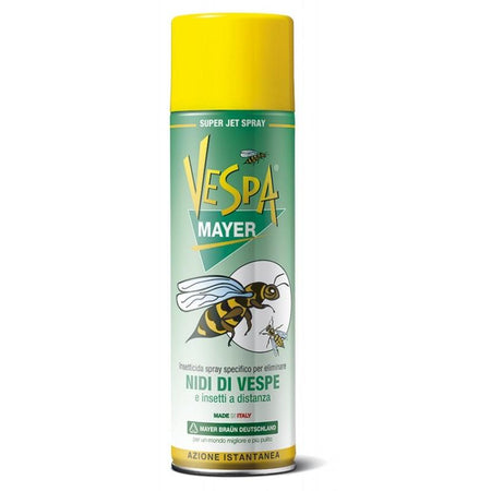 Insetticida spray per api, vespe e calabroni "Mayer" pronto all'uso da 500 ml elimina nidi Giardino e giardinaggio/Giardinaggio/Prodotti fitosanitari e pesticidi/Insetticidi/Insetticidi per ambienti/Vari insetti La Zappa - Altamura, Commerciovirtuoso.it