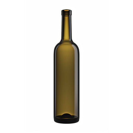 Bottiglia in vetro per vino "Bordolese Leggera" con imboccatura a tappo di sughero 750 mL Casa e cucina/Produzione di birra e vino artigianali/Fermentazione/Damigiane La Zappa - Altamura, Commerciovirtuoso.it