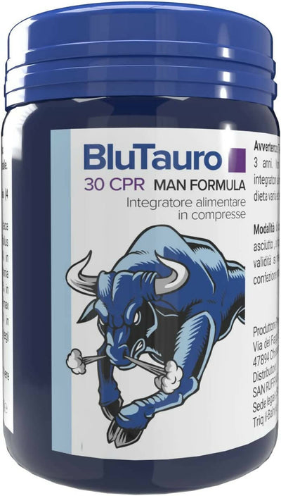 BluTauro Plus Integratore Sessuale UOMO Stimolante Erezione Pene Extra Forte Potenza ESTREMA 60cpr CON Tribulus L-arginina