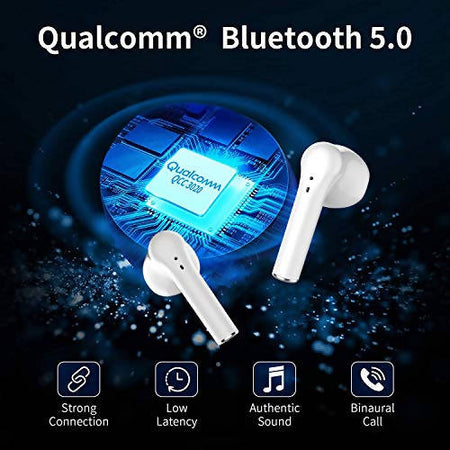 Cuffie Bluetooth 5.0 Bianche in Ear Auricolari Airplus Senza Fili  Cancellazione Del Rumore Intelligent Touch 3d Surround Compatibili Apple E  Android - commercioVirtuoso.it