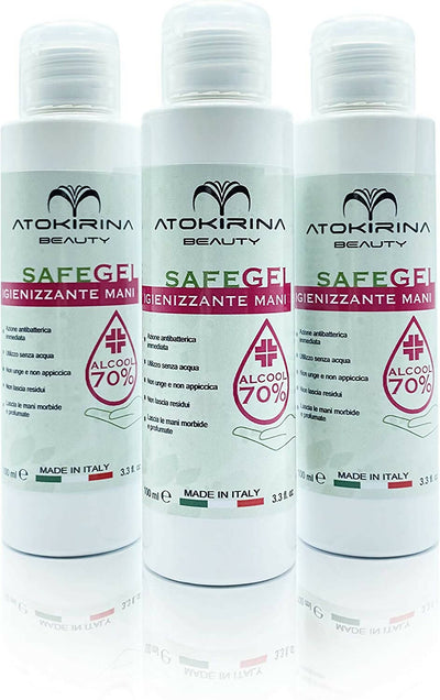 Atokirina Safegel Igienizzante Mani a Base Alcolica Senza Risciacquo 70% Alcool Antibatterico Igienizza Protegge Le Mani Da Agenti Contaminanti Salute e cura della persona/Prodotti per la medicazione/Pronto soccorso/Antisettici e disinfettanti/Disinfettanti per le mani Cattac Shop - Roncadelle, Commerciovirtuoso.it