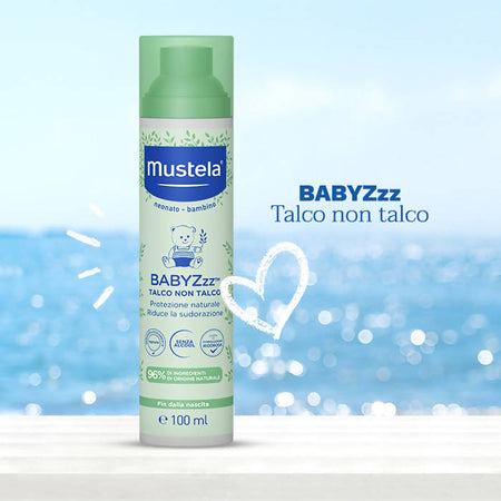 MUSTELA Talco Non Talco BABYZzz 100ml Spray Anti Zanzare Specifico per  Neonati e Bebè 96% Naturale 0 Alcol - commercioVirtuoso.it