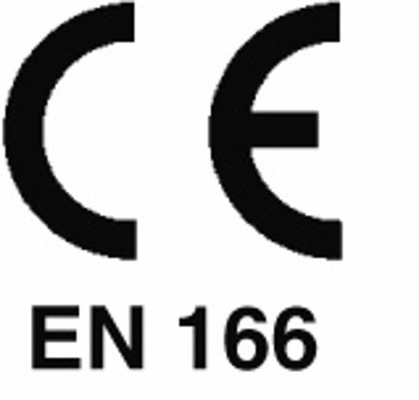 Visiera protettiva professionale in policarbonato gialla certificata CE-EN 10 pezzi