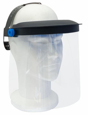 Visiera protettiva professionale regolabile per la protezione completa del viso in confezione da 10 pezzi Ama Med Top