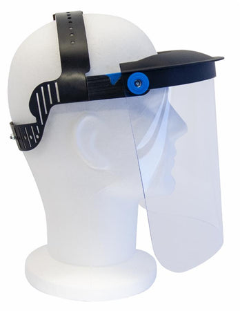 Visiera protettiva professionale regolabile per la protezione completa del viso in confezione da 10 pezzi Ama Med Top