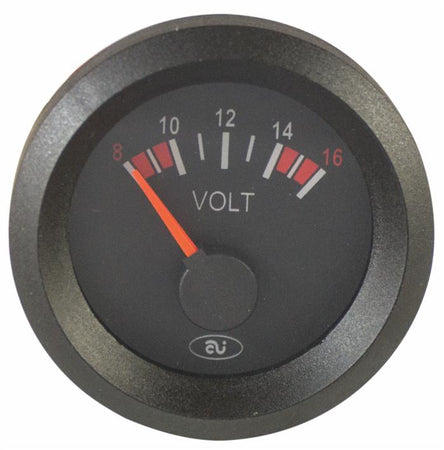 Voltmetro analogico 8-16V Ø52 12V