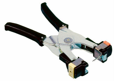 Pinza marcatura auricolare con inserto blu per l'inserimento di marche auricolari Allflex