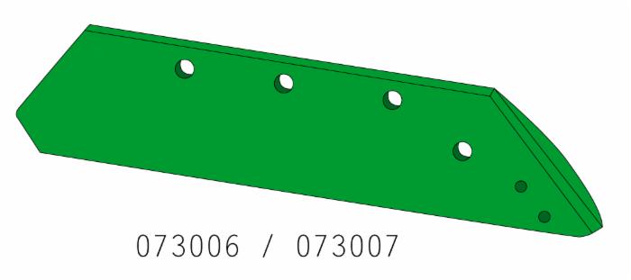 Vomere 18" adattabile Kverneland 073006 dx