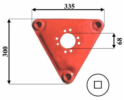 Disco falciante triangolare adattabile Vicon 1025294