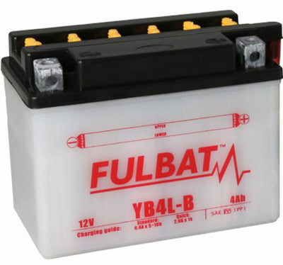 Batteria di alimentazione a secco per trattorini Tagliaerba completa di flacone di acido Fulbat YB4L-B