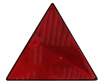 Catarifrangente adesivo triangolare rosso 120x135mm