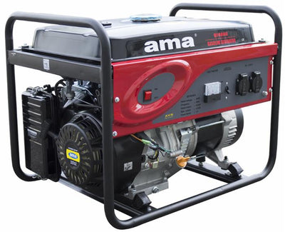 Generatore a benzina Ama monofase con AVR da 389cc 5,5kW