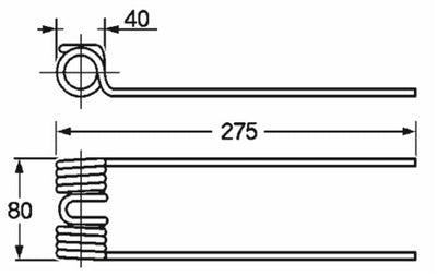 Dente ranghinatore punte diritte adattabile Repossi D0011/A filo 5,8