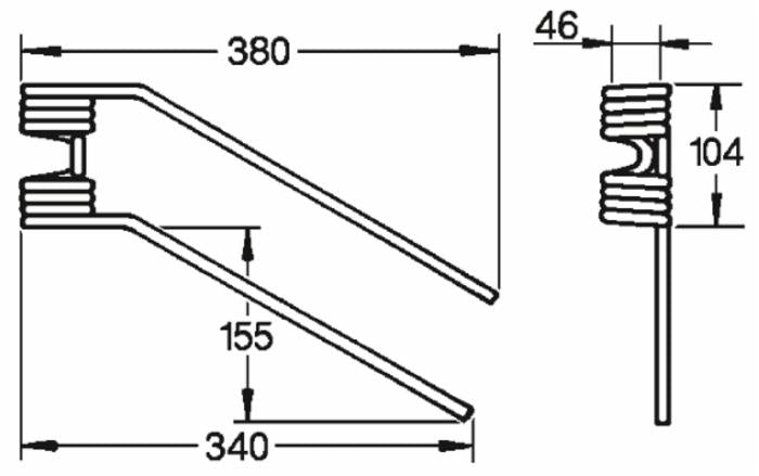 Dente girello dx adattabile Lince filo 9