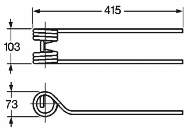 Dente girello adattabile Lince filo 9