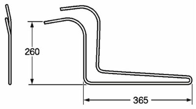 Dente ranghinatore adattabile Bautz SP30-42 filo 6,5