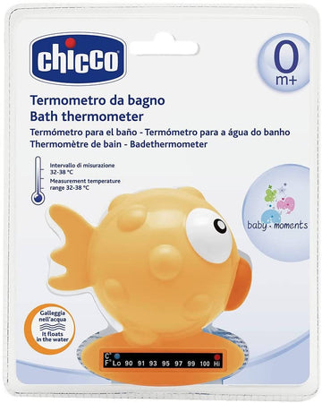 Chicco Termometro Pesce Arancio per Bambini Termometro Da Bagno Con Display  Celsius E Fahrenheit Con Striscia Cambia Colore 
