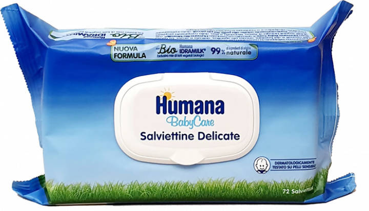 HUMANA Salviettine 72 pezzi Salviettine Bio Delicate Babycare Humana Salviettine Sanitaria Gioia del Bimbo - Villa San Giovanni, Commerciovirtuoso.it