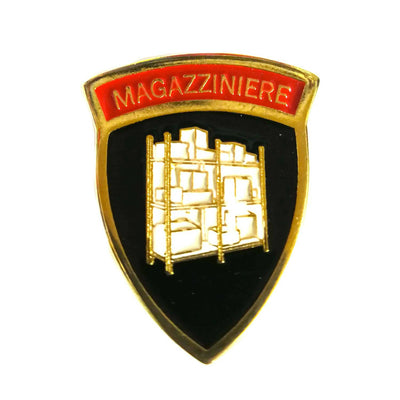 Spilla Magazziniere Con Clip In Metallo Sport e tempo libero/Accessori/Trofei medaglie e premi/Placche Il Distintivo - Pesaro, Commerciovirtuoso.it