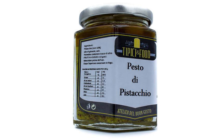 Pesto di Pistacchio - vasetto 190g Pesto di Pistacchio Tipici & Food - Bronte, Commerciovirtuoso.it