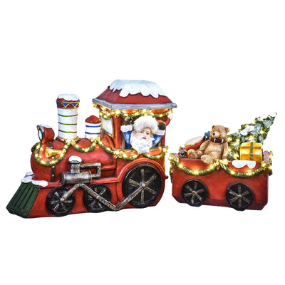 Babbo Natale sul treno con vagone LED luminosi color rosso da 59 cm Casa e cucina/Decorazioni per interni/Addobbi e decorazioni per ricorrenze/Decorazioni natalizie/Schiaccianoci MagiediNatale.it - Altamura, Commerciovirtuoso.it