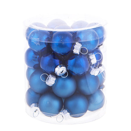 Palline in vetro "Blu" lucide e opache per albero di Natale moderno da Ø4 cm set da 24 sfere Casa e cucina/Decorazioni per interni/Addobbi e decorazioni per ricorrenze/Decorazioni natalizie/Addobbi e decorazioni/Palle e palline MagiediNatale.it - Altamura, Commerciovirtuoso.it