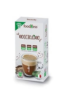 Foodness 100 Capsule Cialde Bevanda NOCCIOLINO Per NESPRESSO NO Glutine Lattosio Capsule Nespresso, Nocciolino Non solo alimenti - Albano Laziale, Commerciovirtuoso.it