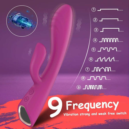 Vibratore Fuxia Sex Toy Vibratore per Il Piacere Femminile Con