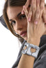 Bracciale Donna 4 cuori 5 cm - 100% alluminio riciclato BRACCIALE CliV - Milazzo, Commerciovirtuoso.it